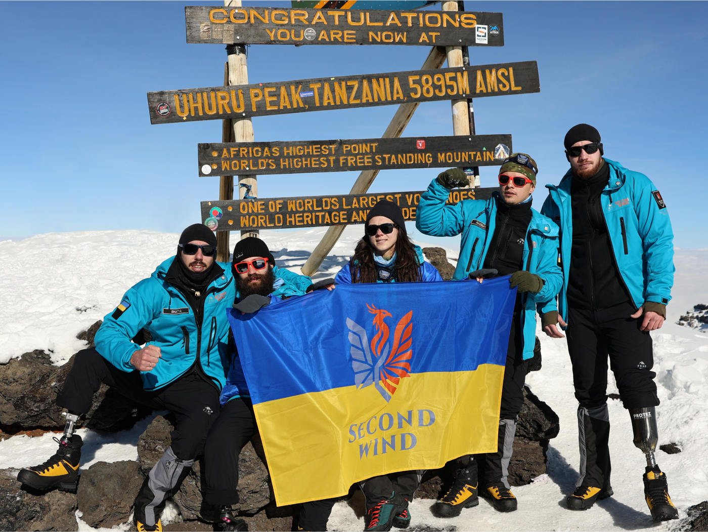 Levitate at the top of Kilimanjaro